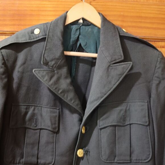 Vintage Military Uniform USA Wool Coat Reenactments Cosplay Grunge 41 - Picture 2 of 16